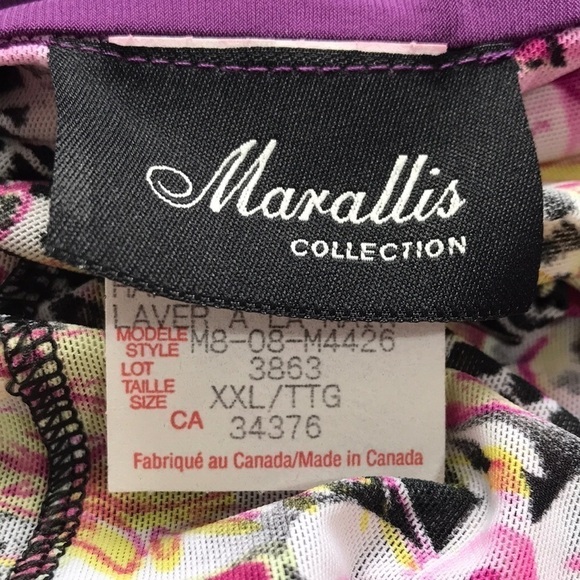 NWT Marallis Floral Lightweight Semi Sheer Half Sleeve Long Cardigan Size XXL - Picture 10 of 12